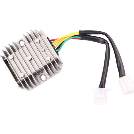 Parts for off-road motorcycles: GY6 6-wire rectifier for 150cc motorcycles (152QMI, 157QMJ), voltage regulator/stabilizer. (1/4)