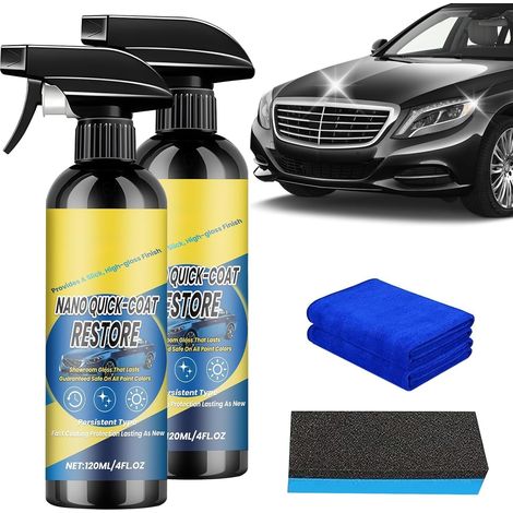 Pack of 2 Car Scratch Remover Spray, Nano Polix Scratch Remover, Quick Effect Coating Agent, Scratch Remover Car, Scratch Remover Car Coating Spray for Shine and Protection (1/5)