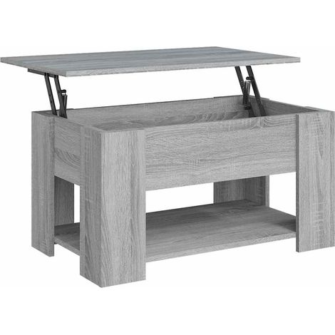 Maison Exclusive - Couchtisch Grau Sonoma 79x49x41 cm Holzwerksto