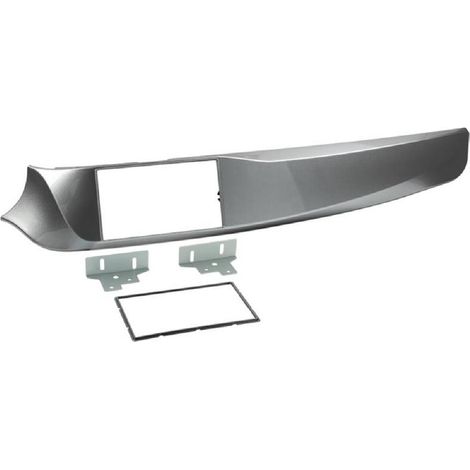 Adnauto – Kit support autoradio Alfa Romeo Giulietta – Argent – Remplacement console d'origine – Compatible 5/2010 à 10/2013