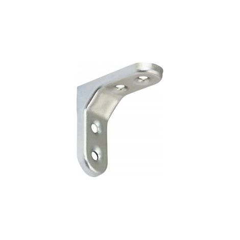 Support en acier Domax WSM 50 G, petit modèle 50x50, finition zinc brillant (1/2)