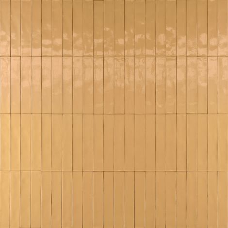 Carrelage Effet Zellige Jaune LUZ Giallo 5,3x30cm (0,54m²) - Les Carreaux de Jean (1/4)