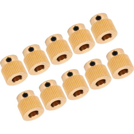 10 engrenages d'entraînement en laiton à 40 dents pour extrudeuse d'imprimante 3D (1/5)