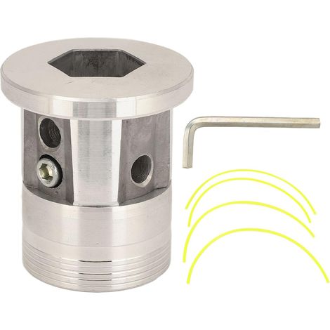 Tête de coupe-bordures universelle en aluminium, tête de coupe-bordures de rechange, tête de désherbage adaptée au jardinage, durable et robuste