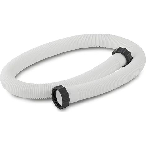Lntyq – Lot de 2 tuyaux de rechange pour filtre de piscine – Diamètre 38 mm – Longueur 150 cm avec écrous – Compatible pompes Intex (1/5)