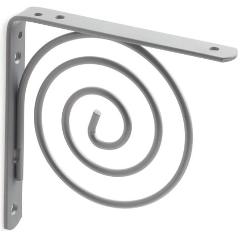 Escuadra para Estantería  Estilo Decorativo  Fabricado en Acero  Acabado en Cromo Mate Líquido  Medidas 20150150 mm  Sistema de Fijación  1 Unidad -