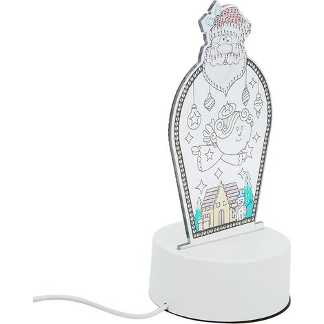 Lampe de peinture LED DIY à strass, effet 3D, lumière douce, sans chute, veilleuse artistique pour maison (1/5)