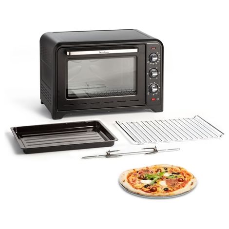 Moulinex – Mini four chaleur tournante 60L – 6 modes de cuisson – Thermostat mécanique – 2 grilles réversibles incluses (1/5)