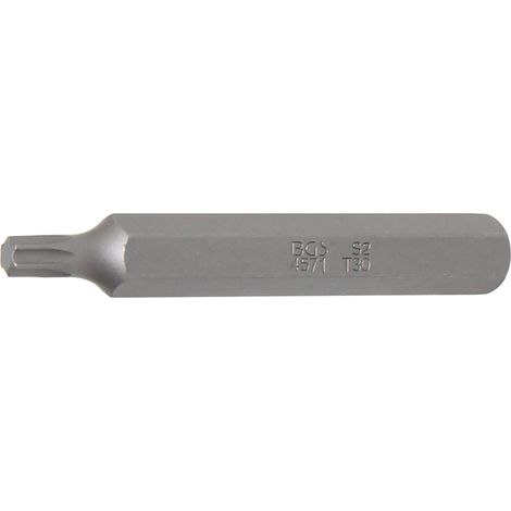 BGS Bit lunghezza 75 mm attacco esagonale esterno 10 mm (3/8") profilo T (per Torx) T30 4571 (1/2)