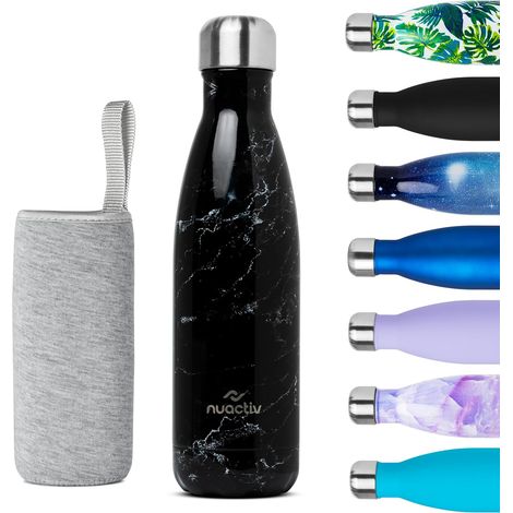 Plafonnier Cristal Gourde Isotherme 500Ml - Double Paroi - Acier Inoxydable - Imperméable - Sans Bpa - Voyage Sport École (1/5)