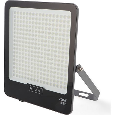 Faro proiettore Led Napoli Plus 200W Nero da esterno IP65 Bianco freddo 6000K M LEDME