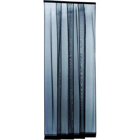 Blinky 74210 Zanzariere a Strisce Eccostri, 4 Bandelle, 100 x 250 cm, Antracite