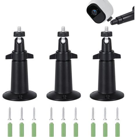 3 Pièces Support Mural pour Caméra de Sécurité Support pour Caméra de Sécurité Réglable Intérieure/Extérieure Compatible avec Arlo Blink CCTV (1/5)