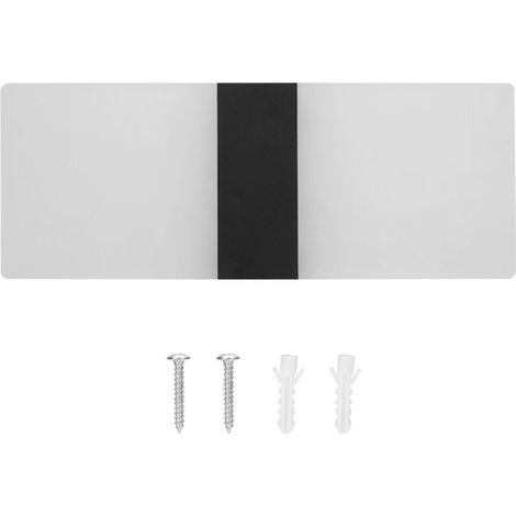 LED Acrylic Indoor Room Wall Mounted Sconce Light Bed Night Lamp (Warm Light & Black L) (1/5)
