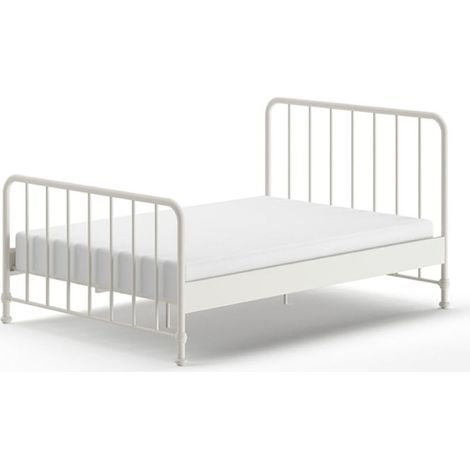Lit Enfant "Bronxx" 140x200cm Blanc Mat (1/4)