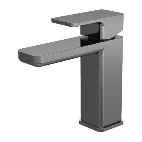 Nuie Windon Brushed Pewter Mono Basin Mixer Tap with Push Button Waste - WIN705 (1/5)