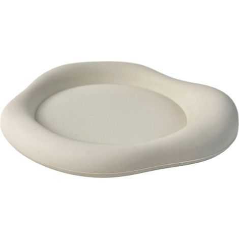 Dessous de verre en silicone blanc en forme de nuage, antidérapants et résistants à la chaleur, pour protéger vos tables de cuisine, de bureau, de canapé ou d'extérieur. (1/5)