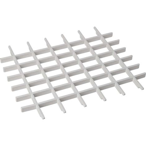 Aqualine - Rejilla universal para vertederos suspendidos, plástico, blanco PI5020 (1/4)