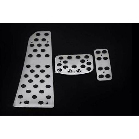 Couvre-pédales d'accélérateur et de frein AT Pedals, plaques antidérapantes, patins de pédale de frein, pour MITSUBISHI PAJERO/Pajero SPORT avec logo (1/2)