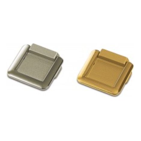 Tirador Toka 3252 - Cromo brillo/Pintado plata. 35x23x35mm. 28x6mm.