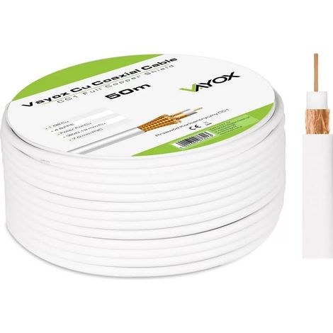 Cavo coassiale Vayox CC1-50 1,02 Cu + 32x0,12 mm Cu 50 m (1/5)