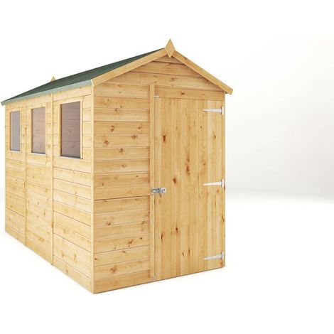 9 x 5 Feet Modular Shiplap Apex - Wood - L281.4 x W159.3 x H215.9 cm