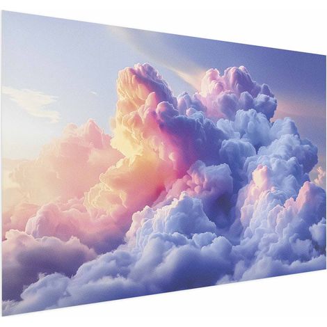 Poster – Wolken wie gemalt: Künstlerische Pinselstriche der Morgendämmerung malen den Himmel (1/4)