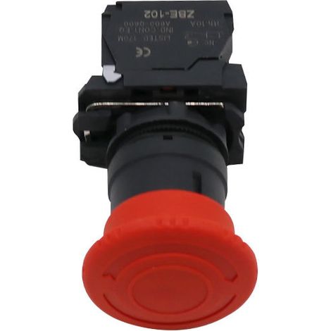 XB5-AS542 Emergency Stop Button, Plastic Economy Push Button Switch, 22mm Opening (ZBE) (1/3)