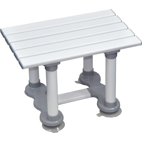 Siège de bain Aidapt en plastique Medina - Hauteur 30 cm - Blanc VR129