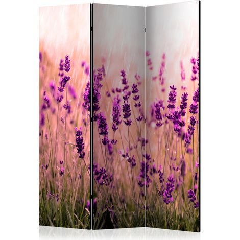 Paravento - Lavender in the Rain [Room Dividers] - 135x172 (1/4)