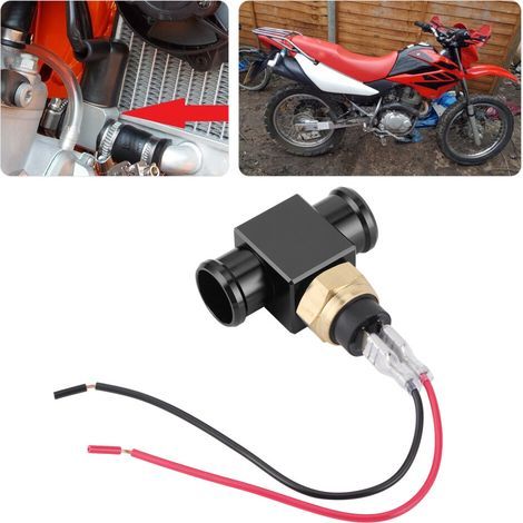 Capteur de température pour ventilateurs de refroidissement de motos, quads et véhicules tout-terrain (noir) (1/5)