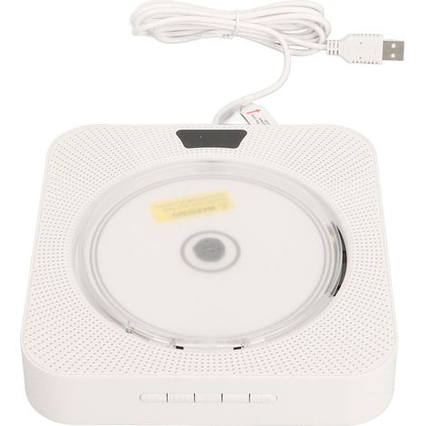 Lecteur CD mural Bluetooth avec connexion en temps réel, port multifonctionnel, lecteur CD portable avec télécommande, prise UE 100-240 V (1/5)