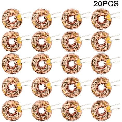 100UH 0,6mm Ringkernspule, Packung mit 20 hochwertigen Kupferinduktivitäten für Leiterplatten und PCB-Platinen. (1/4)