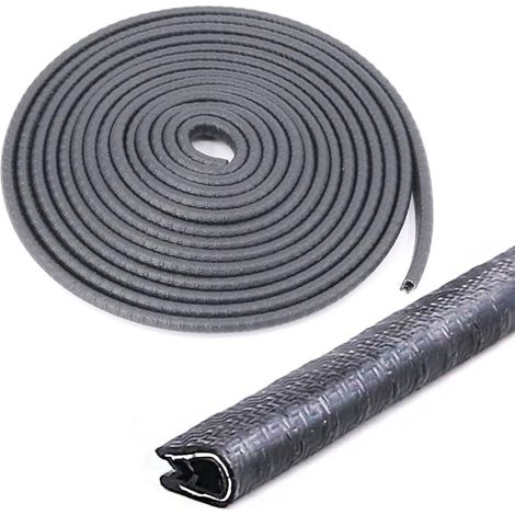 Bande de Protection en Caoutchouc en Forme de U pour la Plupart des Bords métalliques de Voiture - Invisible, Durable et Amovible proprement (1/5)
