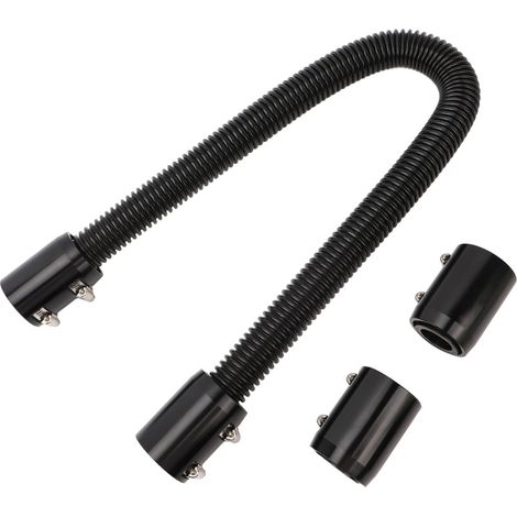 Tuyau de radiateur de liquide de refroidissement 36 pouces, Kit d'eau Flexible en acier inoxydable pour cols de 1 1/4 pouces, 1/2 pouces, 3/4 pouces, 5/8 pouces, noir (1/5)