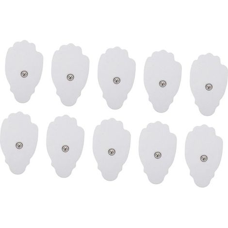 Almohadillas de electrodos híbridas, 100 unidades (50 pares) – 5,3 x 9,5 cm – Autoadhesivas – Universales – Conector a presión (1/5)
