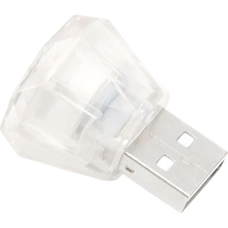 Lot de 10 mini lampes LED USB 5V à brancher, éclairage intérieur voiture rose, universel auto maison bureau (1/5)