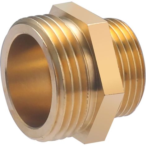 Noyon & Thiebault – Mamelon laiton réduit 1" mâle 3/4 – Raccord à visser pour installations d'eau potable et chauffage – Résiste jusqu'à 10 bar (1/4)