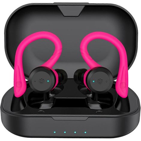 Langlebiges Bluetooth-Schwimm-Headset, Dual-Wear-Sport-Headset – Schwarz & Rosarot (1/5)