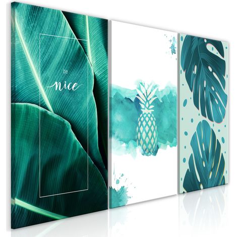 Quadro - Intense Lagoon (3 Parts) - 120x60 (1/4)