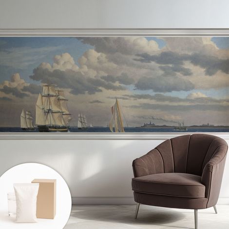 Papier peint avec colle pour décoration moderne de salon chambre à coucher cuisine et bureau Facile Aventure en mer 250x104 cm (1/5)