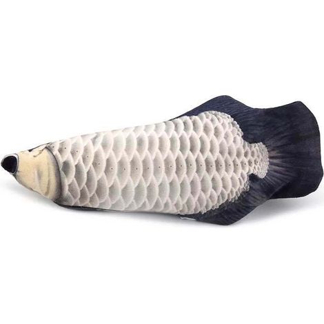Jouet pour chat en forme de poisson flottant - 4 types de poissons au choix - Jouet sportif pour chaton, jouet interactif en peluche pour chat, jouet sportif amusant pour chat Carpe rouge
