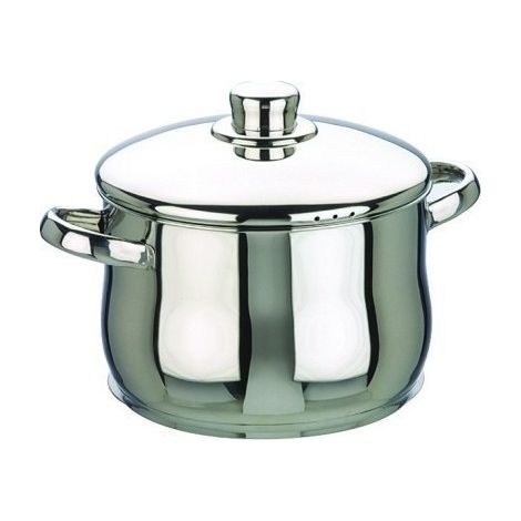 Olla Alta 20Cm Con Tapa Inox Oslo Ibili
