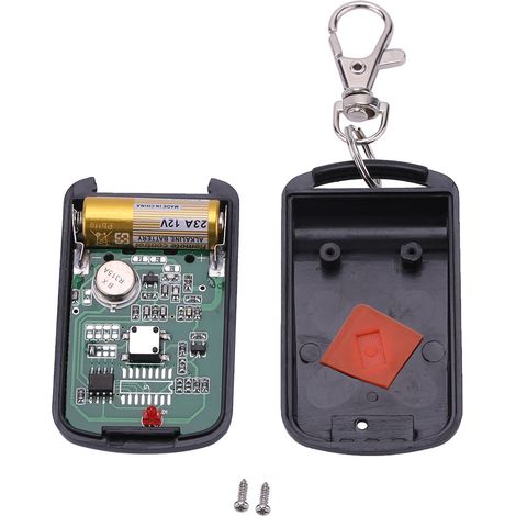 Télécommande Garage Portatif 1 Bouton Noir Transmetteur Sans Fil 315MHz Contrôleur Distance 200m - Apprentissage Code 2262/1527 (1/5)