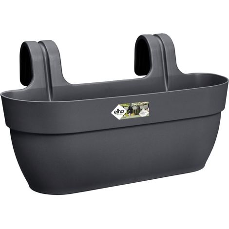Elho Blumentopf zum Hängen Kunststoff anthrazit 46 x 24,1 x 26,5 cm Vibia Campana Easy Large