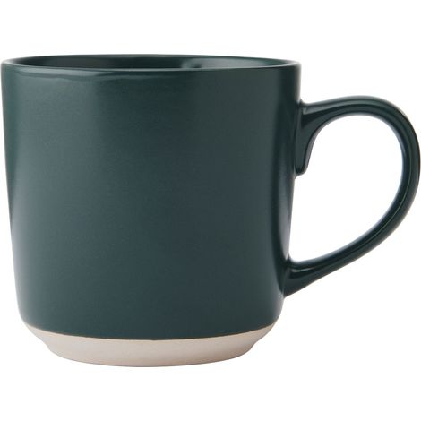 La cafetière verde tazza in ceramica con base non smaltata, 350ml