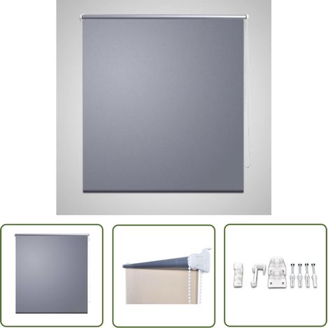Verdunkelungsrollo Rollo 120 x 230 cm grau - Blickdichtes Rollo - Verdunkelungsrollo - Fensterrollo - Raffstore - Gardine (1/4)