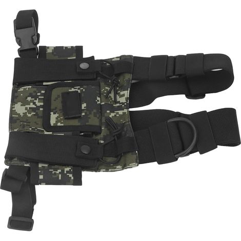Harnais tactique pour radio, étui de transport camouflage, support d'épaule rigide pour équipement de communication. (1/5)