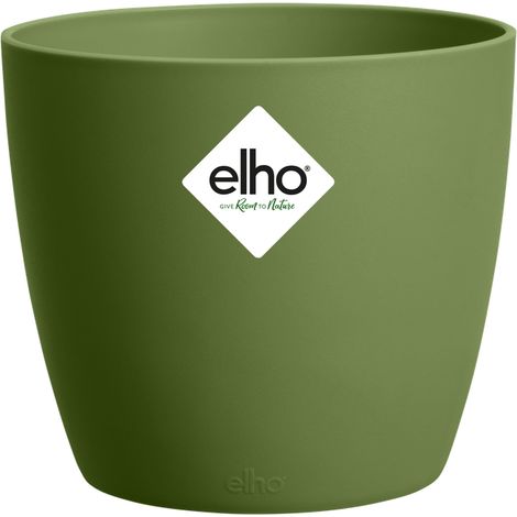 Elho Brussels Round Mini 12,5 - Verde - Ø 13 x B 13 x H 12 cm - Interno - 100% riciclato (1/3)