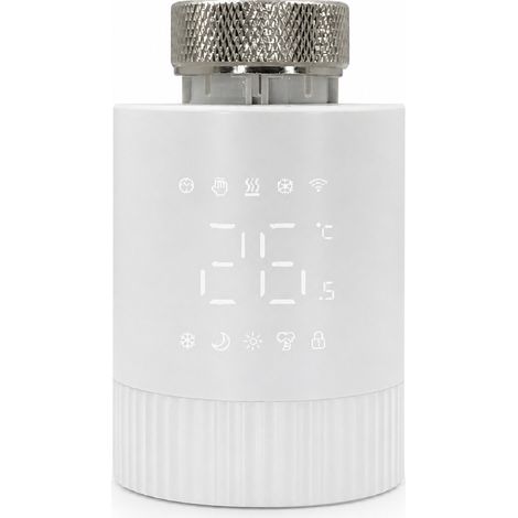 Vanne thermostatique intelligente WiFi TRV 006 avec contrôle par application, sans passerelle (1/5)